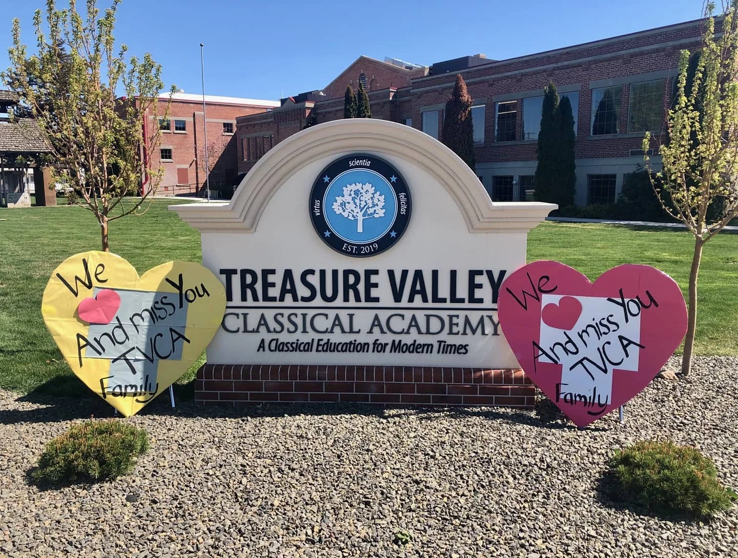 Treasure valley classical academy sign